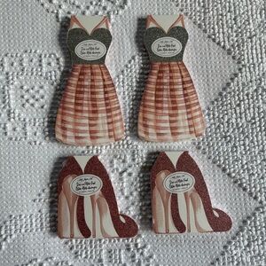 NEW Lady Jayne Ltd die-cut notepads bundle of 4 pads dress heels 75 sheets each